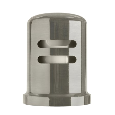 Westbrass 1-3/4" x 2-3/4" Solid Brass Air Gap Cap Only, Skirted, Satin Nickel D201-1-07